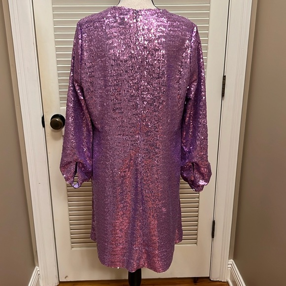 tyler böe Porter Sequin Shift Dress in Lavender, Size Large, NWT - Picture 13 of 17